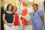 THE DIALYSIS UNIT at Headwaters Health Care Centre will be featured in an upcoming CTV specia ‘Canada in a Day’, commemorating the country’s 150th birthday. Above, nurses from the unit Kelly Jenkins-Young (left), Darlene Campbell-McConnell (centre) and Tania Alexander, who will each be featured in the special, pose for a photo.