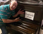 ORANGEVILLE MAYOR JEREMY WILLIAMS has supported the ‘community piano’, located on Broadway outside The Altered Native, since it first made an appearance earlier this summer.